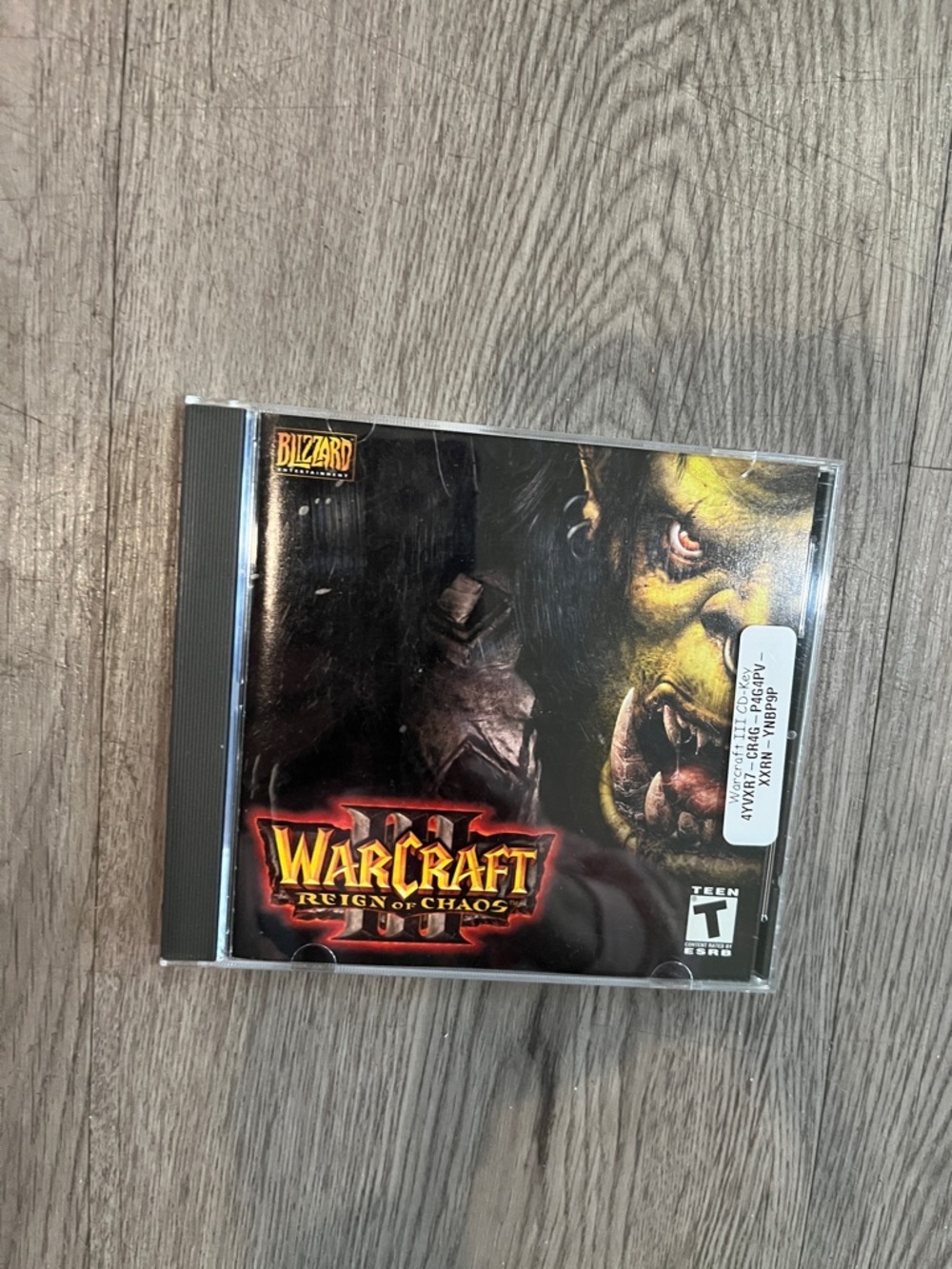 Blizzard Warcraft III: Reign of Chaos PC Game - Black and Yellow Cover